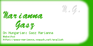 marianna gasz business card